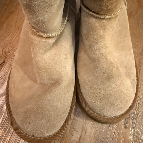 UGG Classic Tall Beige Suede Boots - Picture 5 of 10